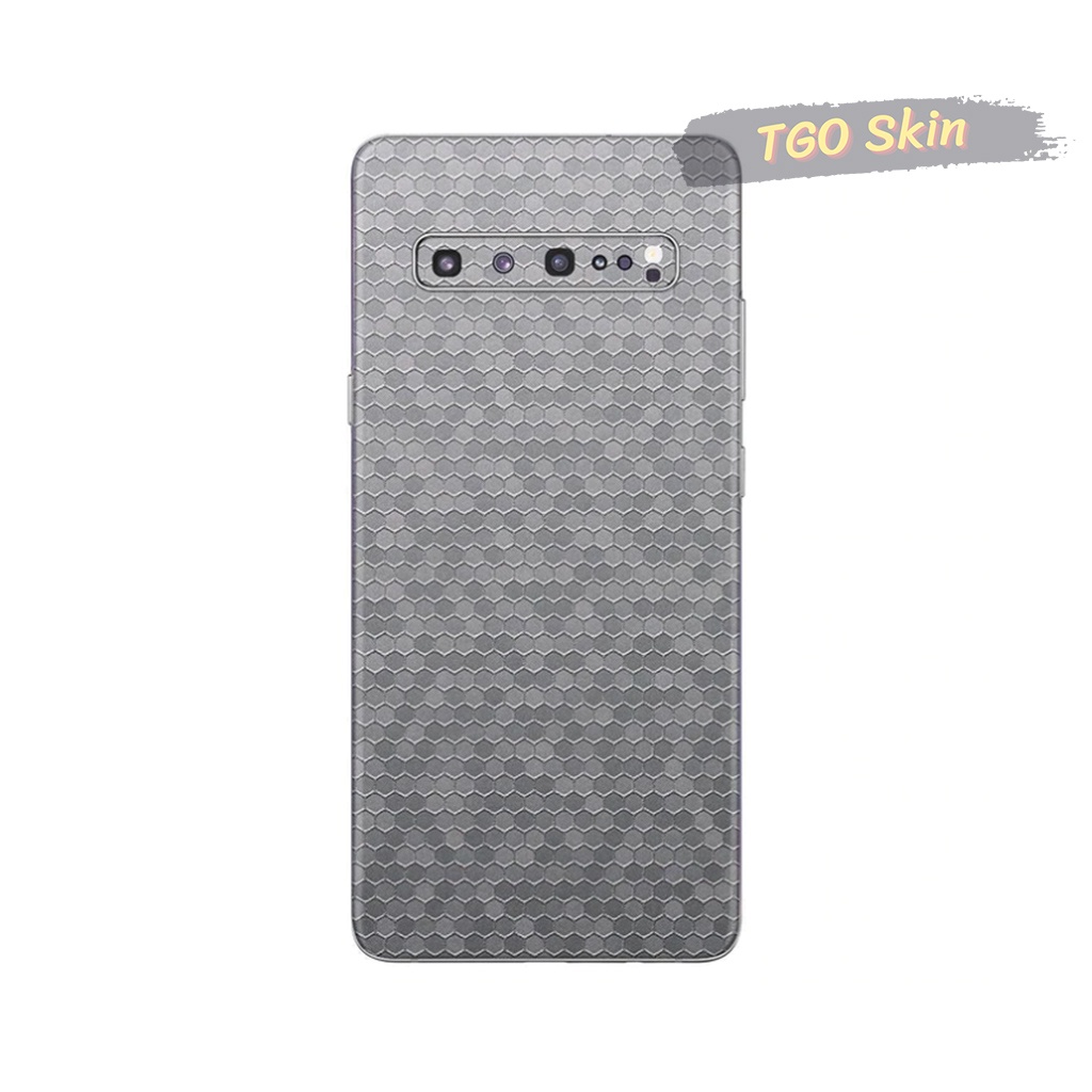 Miếng dán skin Honeycomb Samsung S10 / S10 Plus / S10 5G / S8 / S8 Plus  / S9 / S9 Plus cao cấp