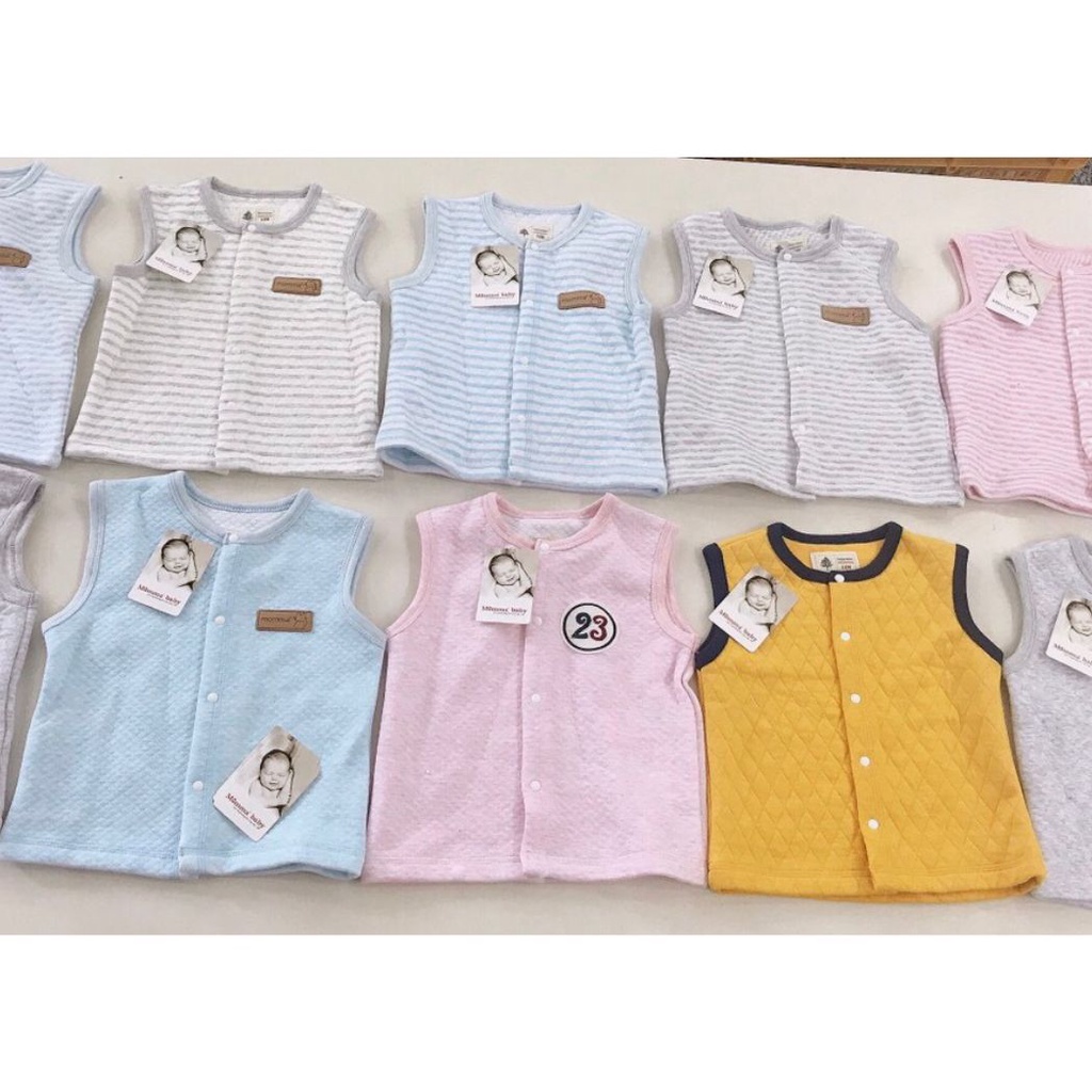 Áo gile hãng MOMMA BABY hàng chính hãng cho bé trai/bé gái chất cotton size 9M-36M