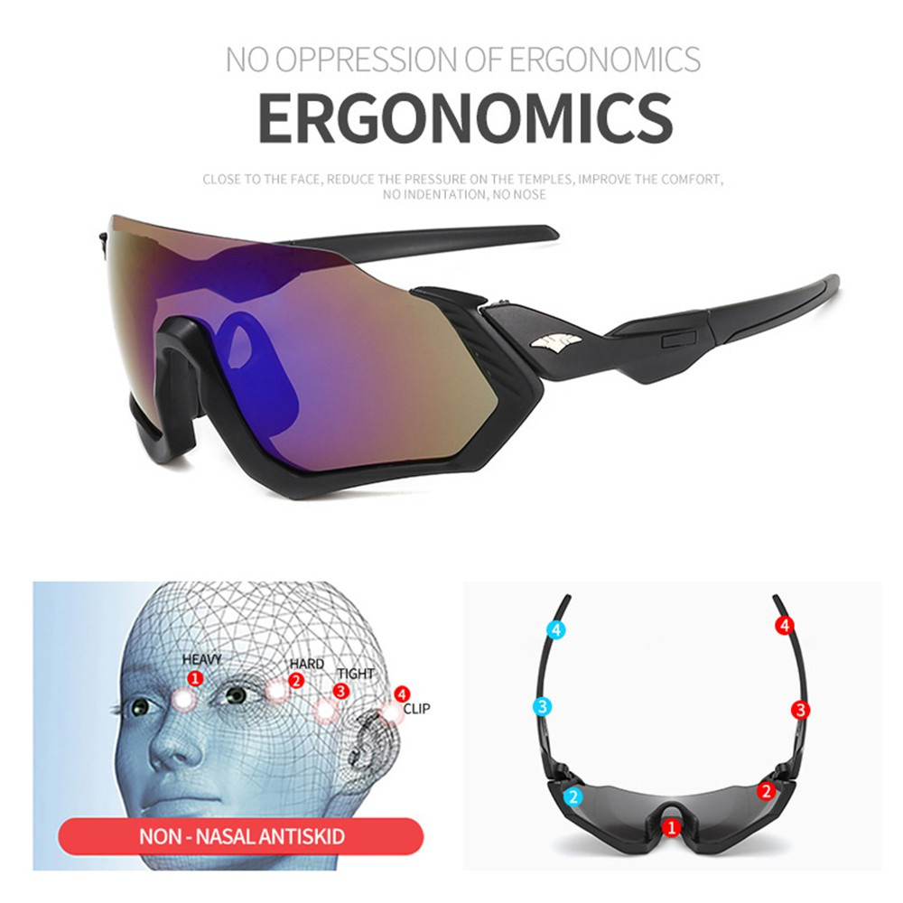 AIELBRO Kính Mát SSXS0194 Chống Tia Uv Tiện Dụng Khi Đi Xe Đạp