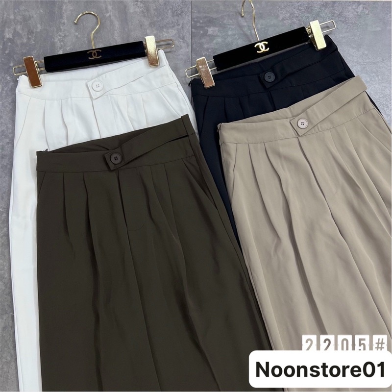 Quần Culottes vải âu mềm dáng suông cúc chéo siêu xinh HÀNG CHUẨN Loại 1 - hàng có sẵn