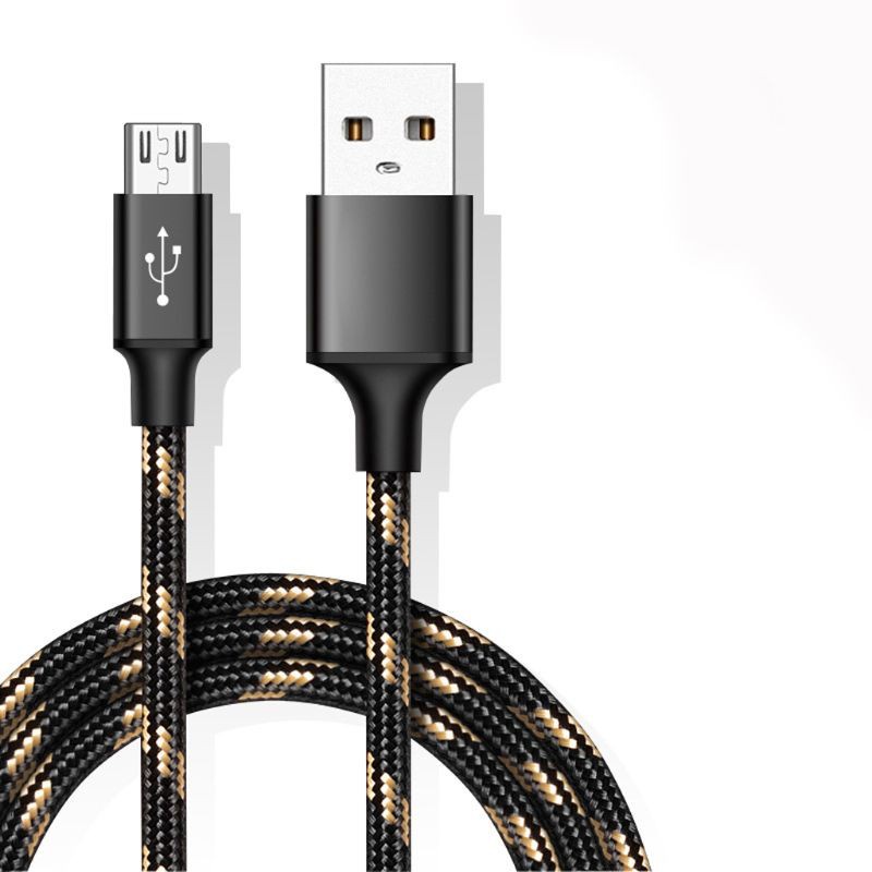 Mojito 5M Durable Nylon Woven Micro USB Data Cable Fast Charging Line Wire Cord for Samsung Galaxy Huawei Xiaomi Android Cellphones