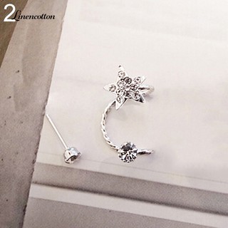 1 Pc\'s Elegant Earring Rhinestone Ear Cuff Warp Clip Ear Stud