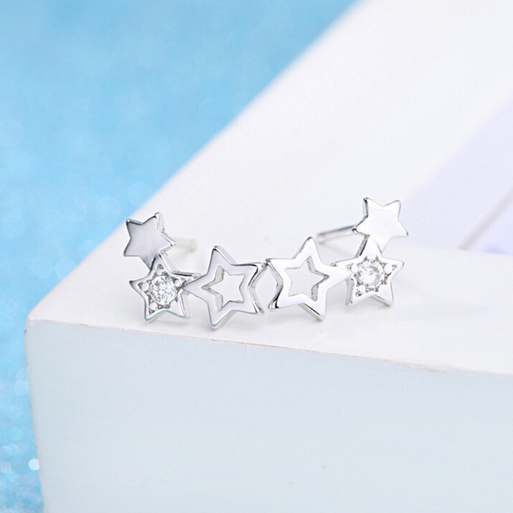 Đôi khuyên tai thiết kế ngôi sao đơn giản thời trang