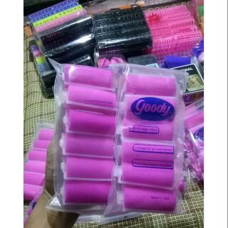 6 lô cuốn tóc, lô uốn tóc, lô mút uốn tóc