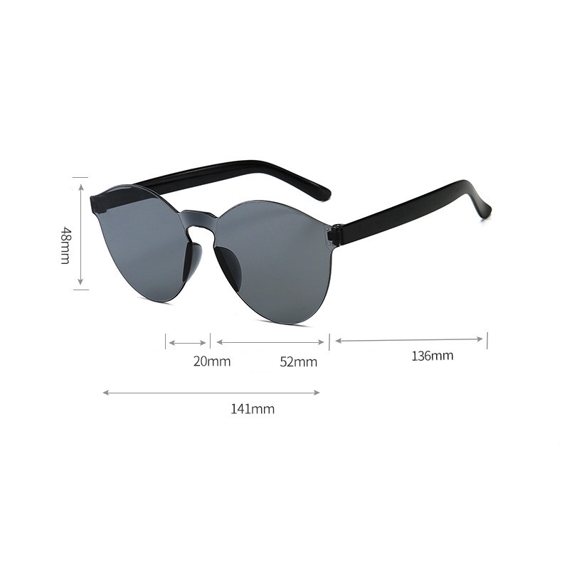 Kính râm trong suốt không gọng thời trang cho nam và nữ