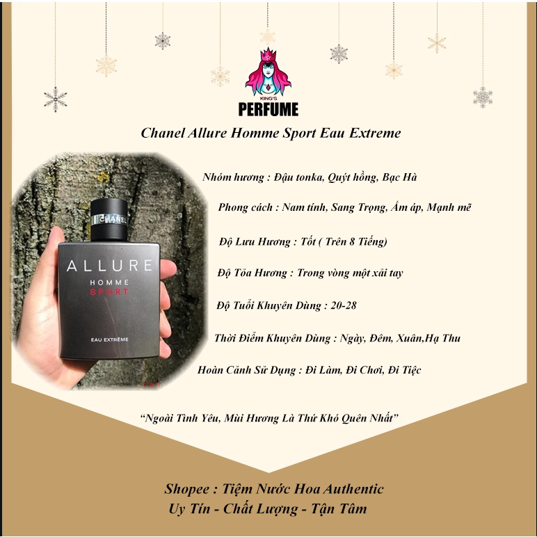 {Chính Hãng} Nước Hoa 𝐀𝐥𝐥𝐮𝐫𝐞 𝐇𝐨𝐦𝐦𝐞 𝐒𝐩𝐨𝐫𝐭 𝐄𝐚𝐮 𝐄𝐱𝐭𝐫𝐞𝐦𝐞