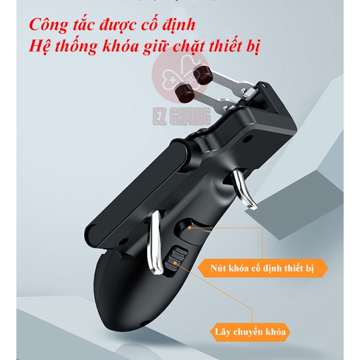 Tay cầm chơi game H11 cho Ipad, máy tính bảng, chơi game PUBG mobile, ROS, Freefire bản nâng cấp thế hệ mới