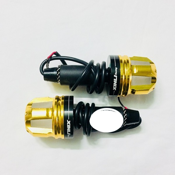 Gù tay lái đèn Led 5 cạnh gắn các loại xe máy,moto,pkl - HMB STORE