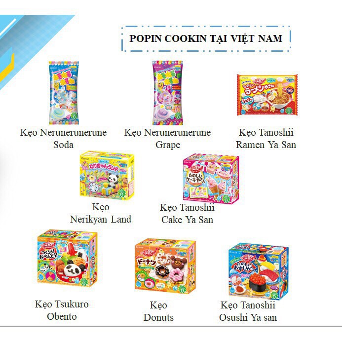 Combo 2 hộp Popin cookin Sushi - Bộ làm Sushi