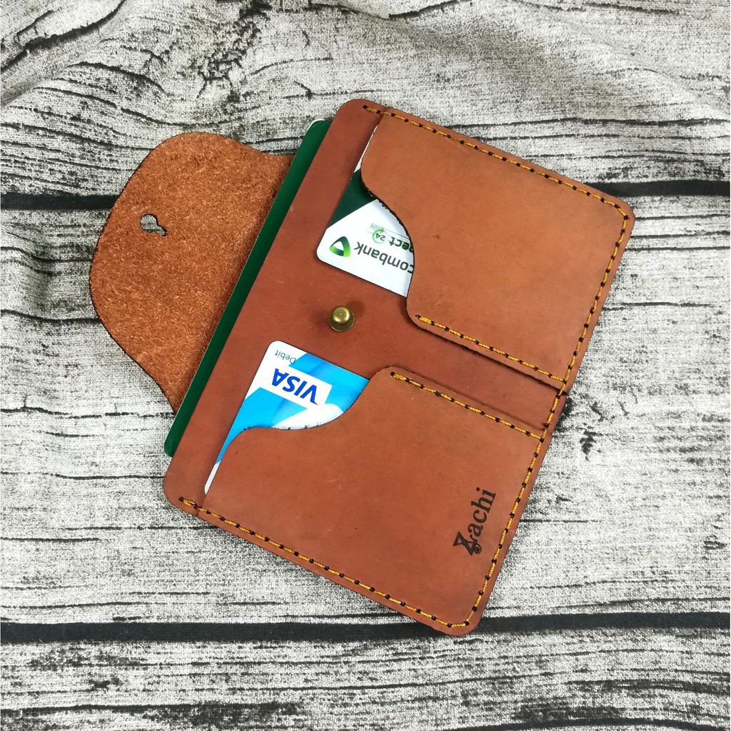 Ví đựng passport, hộ chiếu da bò handmade - PP1023