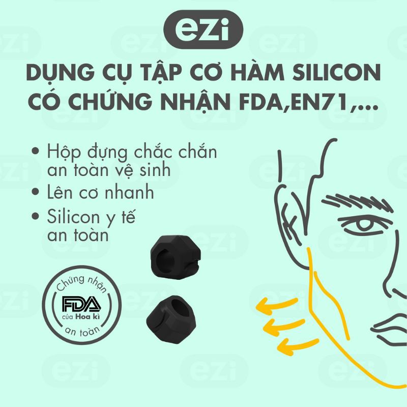 Dụng cụ tập cơ hàm JawLiner chỉnh sửa khuôn mặt cực nhanh