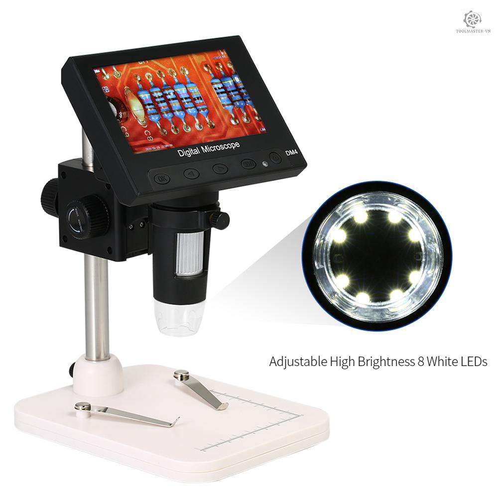 Kính Hiển Vi LCD 1000X 4.3-inch 720P Kèm Giá Đỡ Cho Bảng Mạch Điện Tử