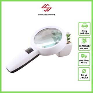 Kính Lúp 30X ❤️FREESHIP❤️ Kính lúp cầm tay 30x 110mm có đèn dt7666 ( đọc sách, soi mạch, đơn thuốc, bản in )