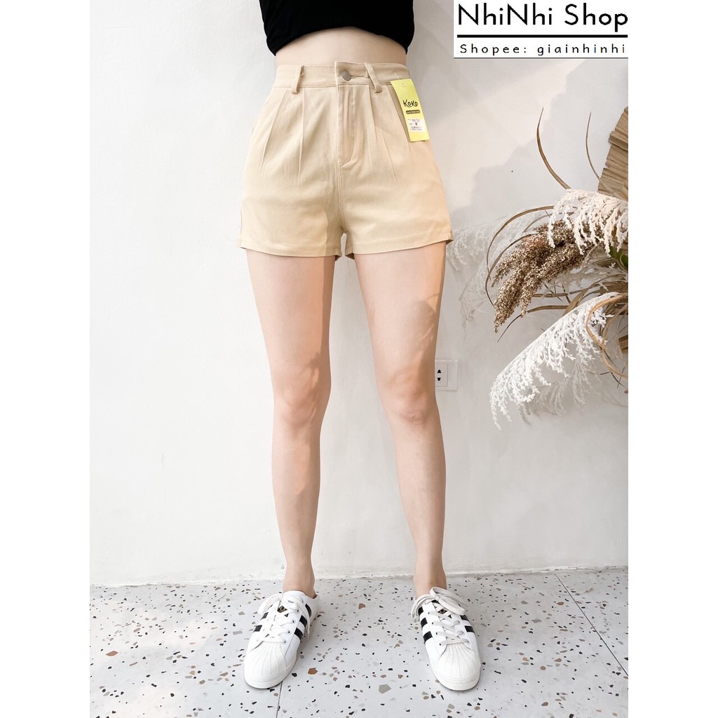 Quần Short thô cạp chun 1 cúc, Quần đùi nữ kaki chun sau KO1241 - NhiNhi Shop | WebRaoVat - webraovat.net.vn