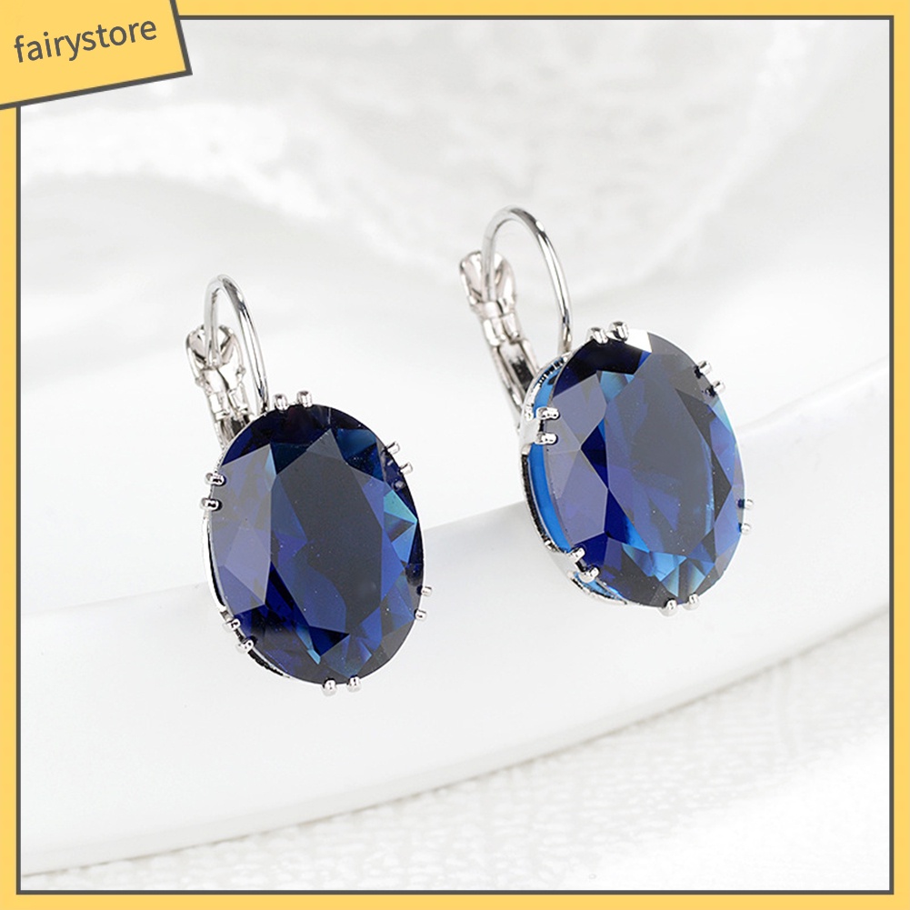 Hoa Tai Xi Bạc Phối Đá Lấp Lánh Cho Nữ