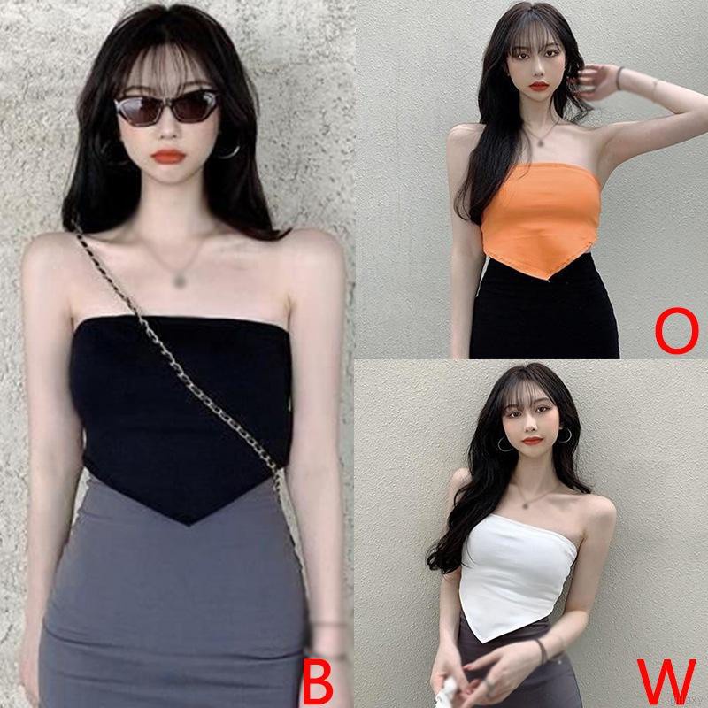 Áo croptop màu sắc ngọt ngào thời trang mùa hè cho nữ