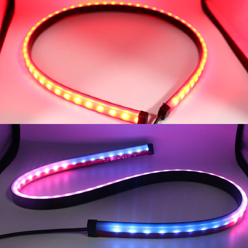 Đèn LED cảnh báo tín hiệu rẽ SEAMETAL 90cm 12V nhấp nháy chống thấm nước tiện dụng cho xe hơi