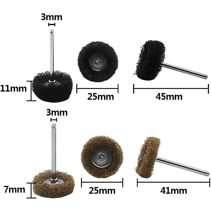 Bánh xe mài mòn , Bộ bánh xe đánh bóng đệm 80 '150 '240 '300 Grit cho Dụng cụ quay Dremel '40Pcs)