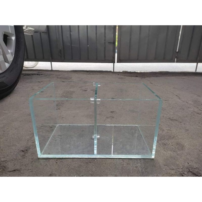 bể cá betta 2 ngăn, bể cá mini để bàn 25.10.C15
