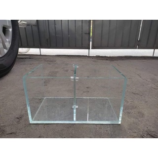 bể cá betta 2 ngăn, bể cá mini để bàn 25.10.C15