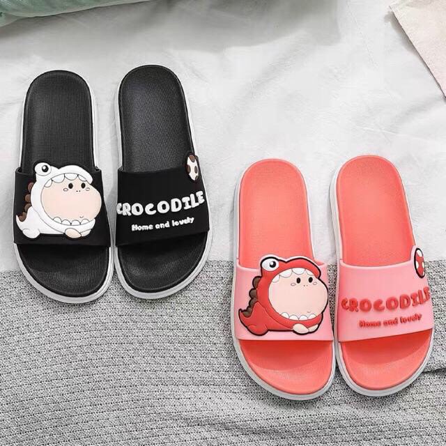 Dép Quai Ngang Cá Sấu CROCODILE Unisex Cao Su Siêu mềm Hàng cao cấp 2020