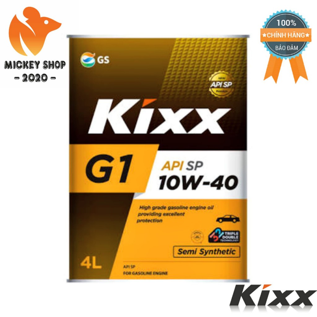 [ CAO CẤP ] Dầu Nhớt KIXX G1 SP 5W30/10W40  4 Lít Thùng Thiếc - CHÍNH HÃNG