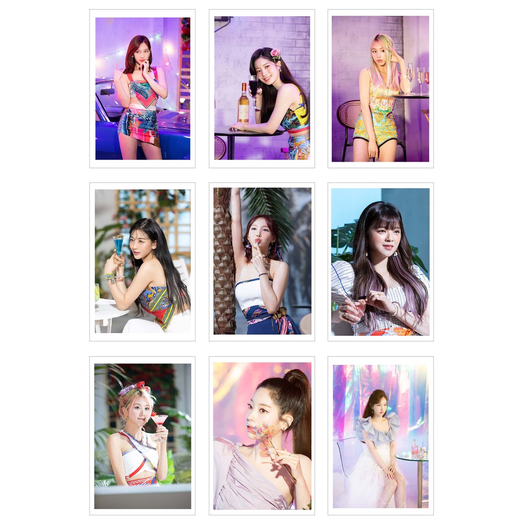 [Ép Lụa] Lomo Card 63 Ảnh TWICE - TASTE OF LOVE Jacket Shooting