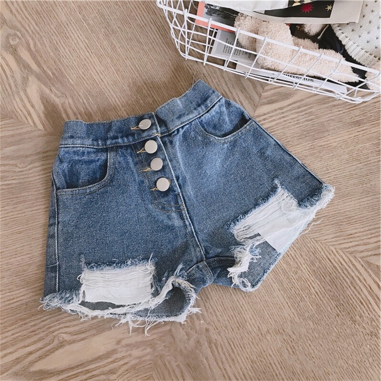 []SALE QJ35⚡Size100-140 (12-25kg)⚡Quần Short Jean bé gái⚡Thời trang trẻ Em hàng quảng châu freeship