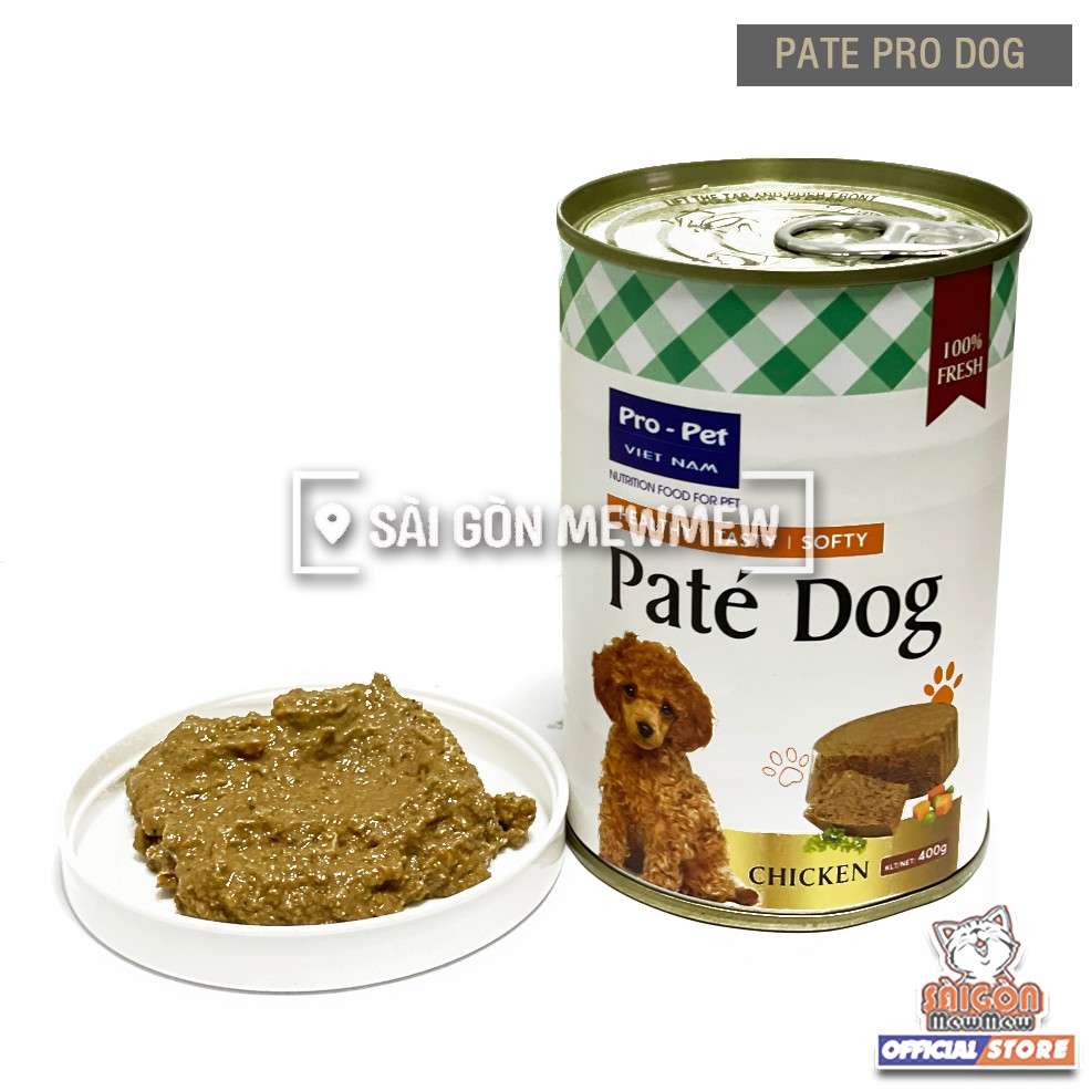 Pate cho chó PRO DOG 400g vị gà