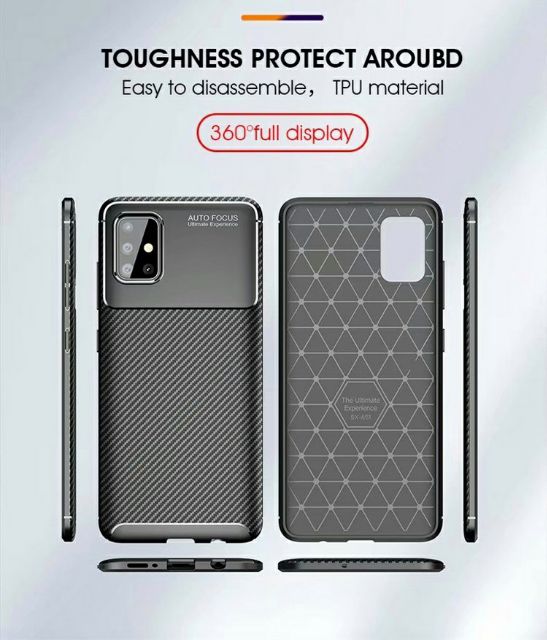 Ốp lưng Samsung A51 chống sốc vân rằn ri hiệu Auto Focus siêu bền