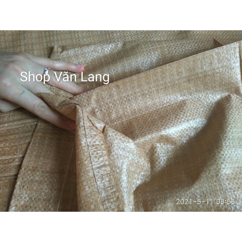 10 Bao tải màu xanh, màu vàng - bao tải đóng hàng 60cm x 90cm, 70cm x 110cm