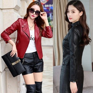 Áo Khoác Da Nữ Giả Vest