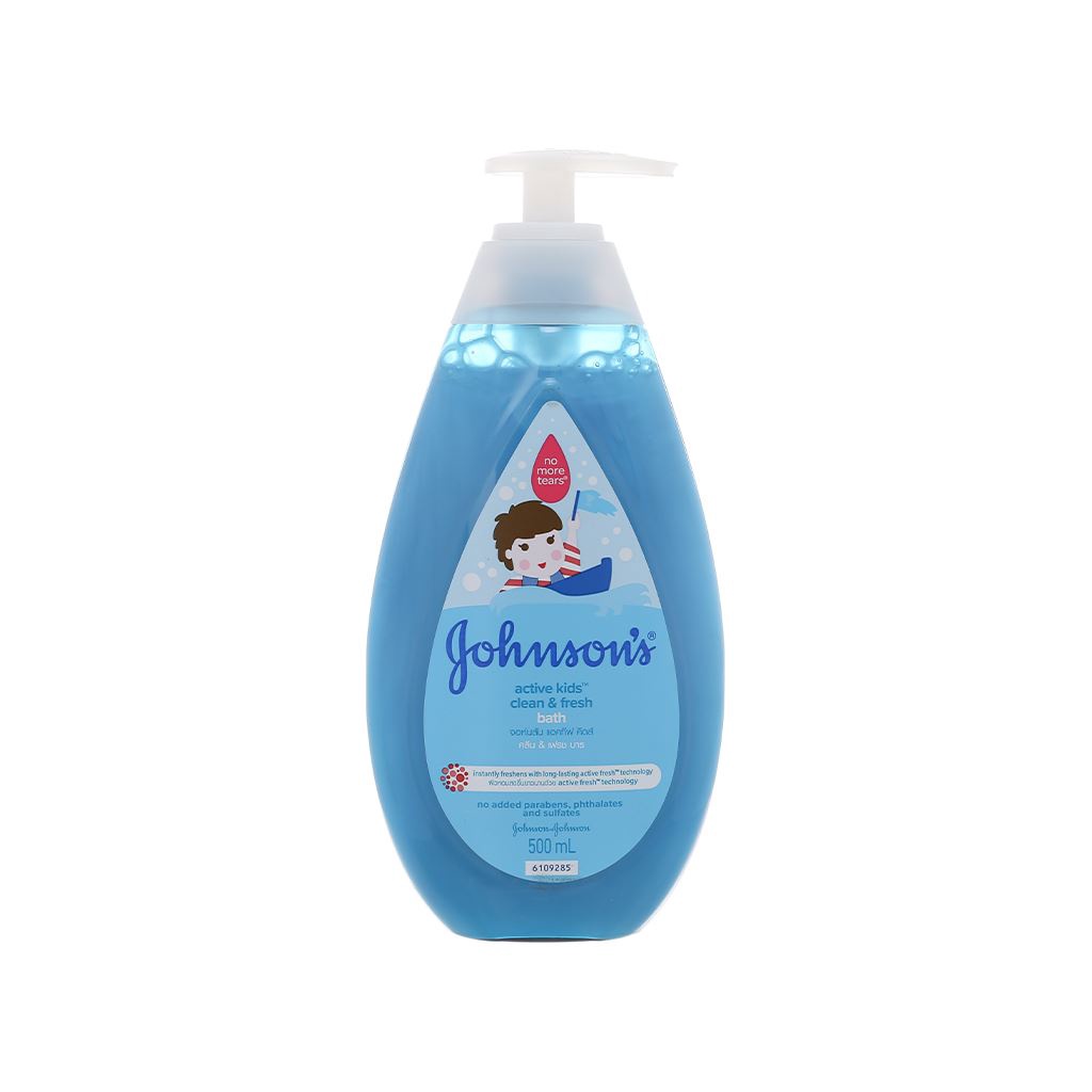 Sữa tắm / Dầu gội Johnson ‘s Baby óng mượt bé gái và thơm mát năng động 500ml