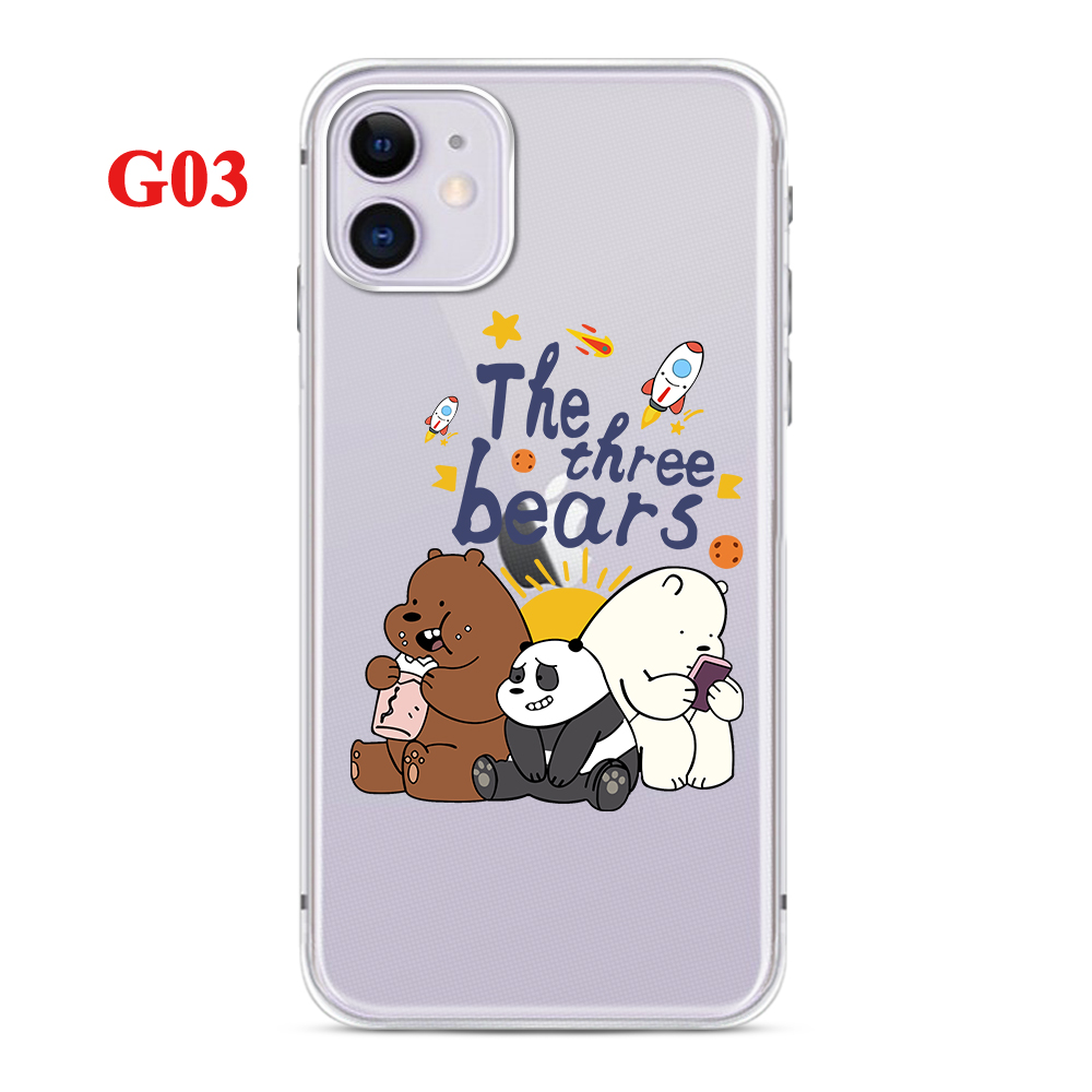 Ốp Lưng Dẻo In Hình We Bare Bear Cho Iphone 12 12pro 12promax 11 11promax X Xs Xr Xsmax 7 8 7plus 8plus Se 2020