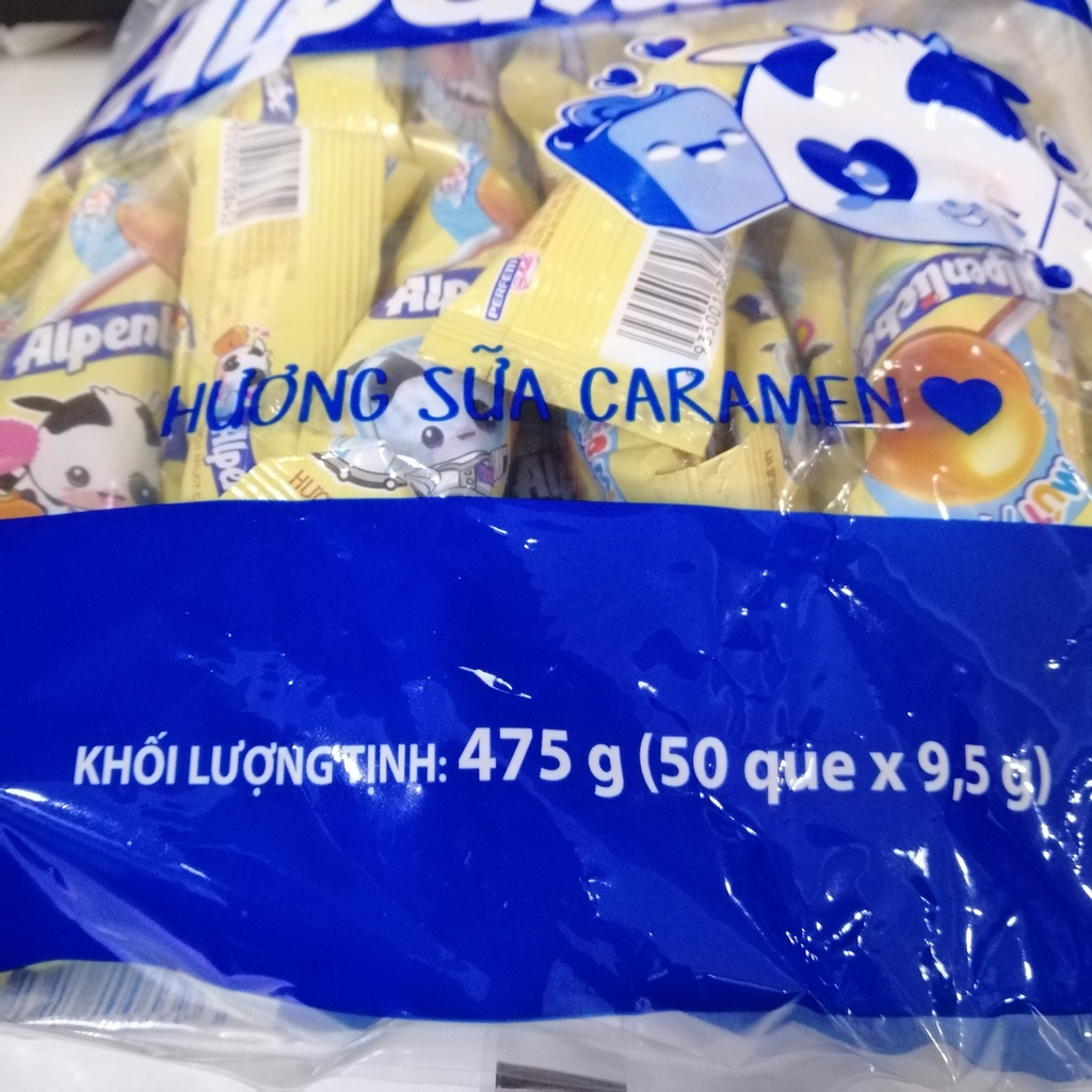 Kẹo Mút Alpenliebe Hương Sữa Caramen (Gói 50 que)