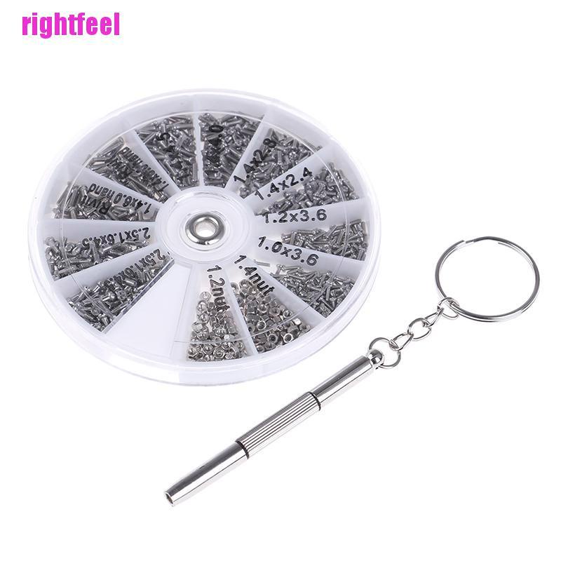 Bộ 600 Ốc Vít Nhỏ Và Dụng Cụ Sửa Chữa Kính Đồng Hồ Mới