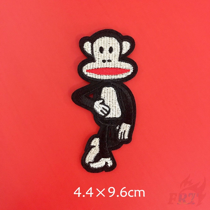 ☸ Thương Hiệu Thời Trang - Paul Homme Sắt Trên Vá ☸1 Sticker Ủi Thêu Hình Paul Frank