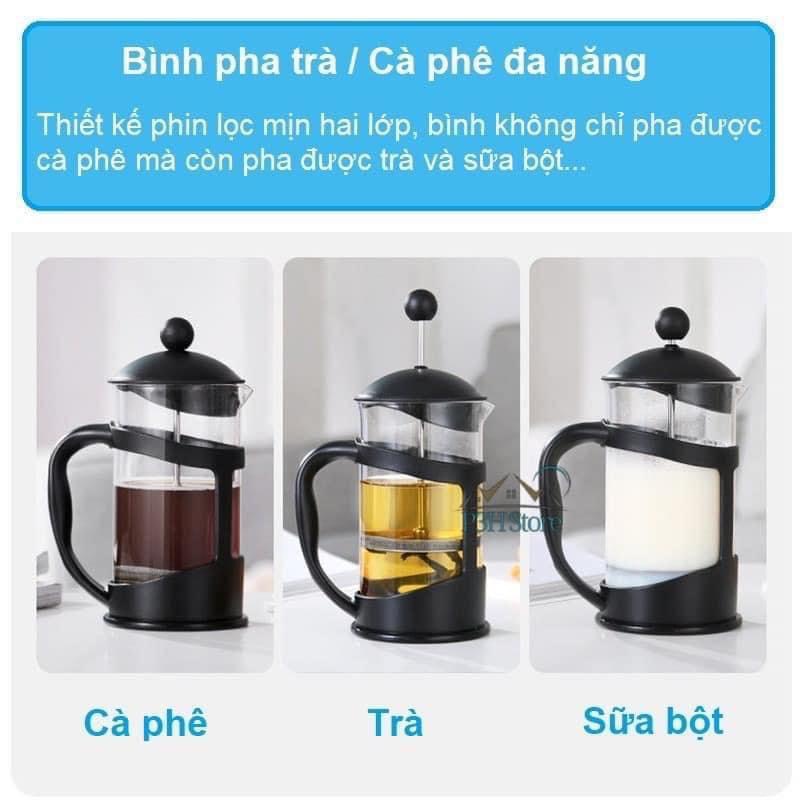 Bình pha trà cafe French Press LocknLock LLG018 (800ml) - Hàng chính hãng