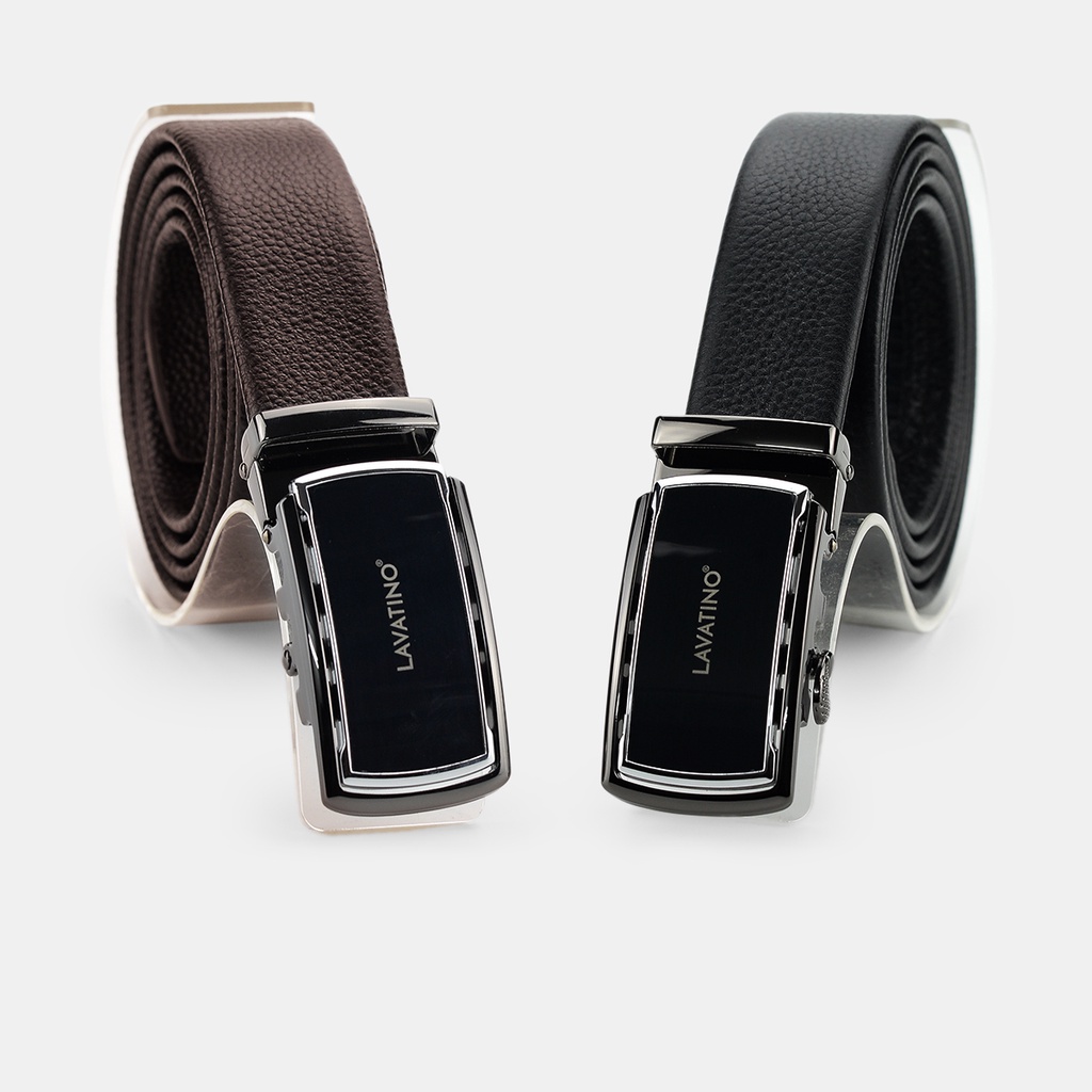 Thắt Lưng Nam Da Bò Thật Cao Cấp Hàng Hiệu Lavatino Dây Nịt Nam Khoá Tự Động Thiết Kế Sang Trọng TIMELESS 04-04
