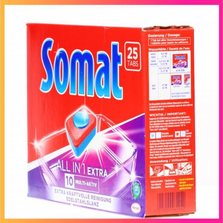 Combo Viên rửa bát Somat all in one 75 viên