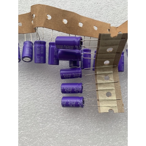 Tụ audio 470uf 16v Suscon sanyo