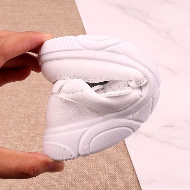 GIẦY SNEAKER BÉ GÁI,Giầy Thể Thao Da Cao Cấp,Quai Dán Cho Bé Trai Bé Gái