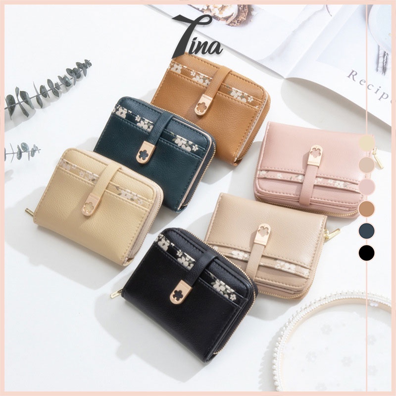 Ví nữ mini cầm tay cao cấp đẹp Prettyzys ngắn Tina Shop PTZ113