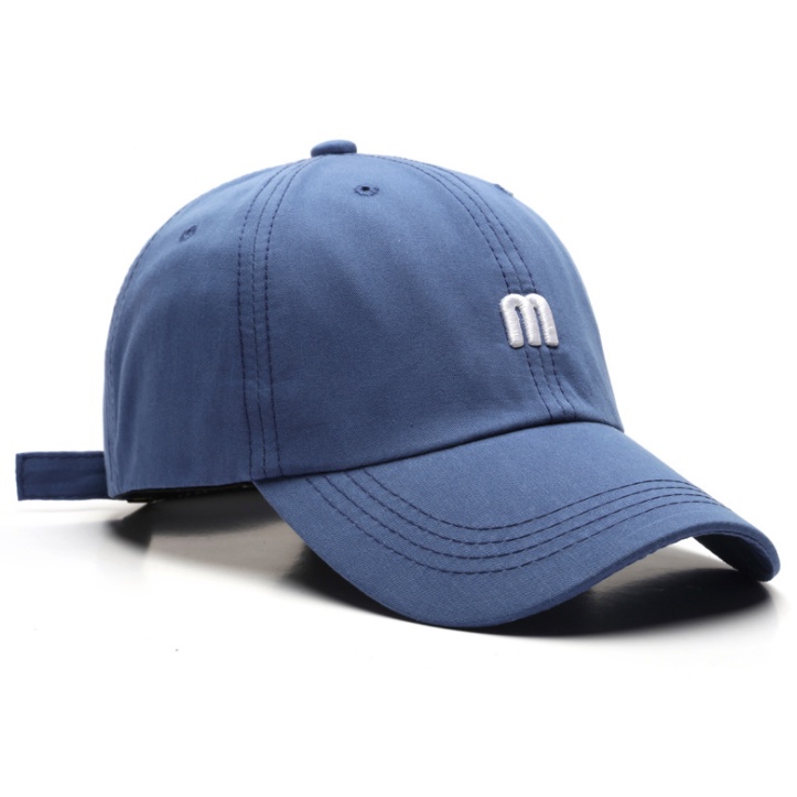 Mũ Lưỡi Trai Unisex LOPDOP Thêu Chữ M Phong Cách Thời Trang Ullzzang Hàn Quốc MU116