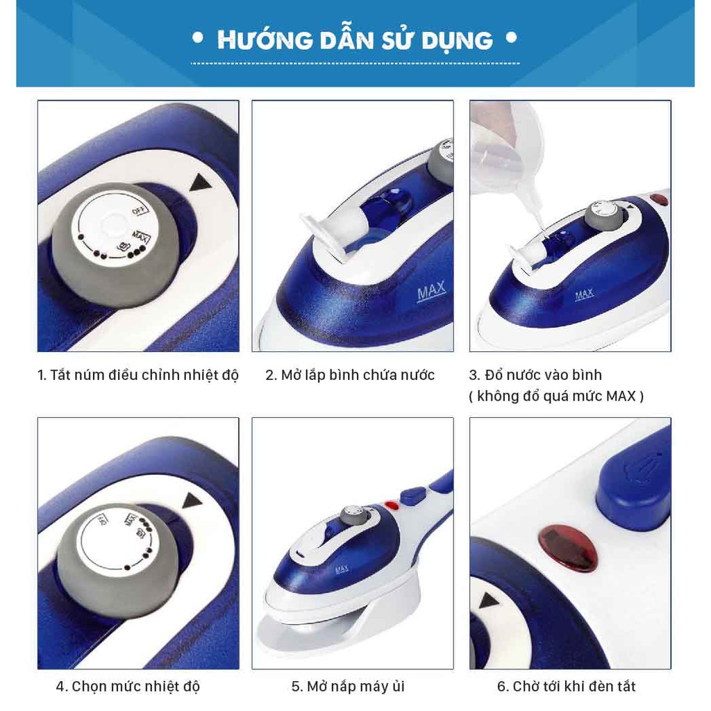 [Freeship - Hàng Xịn] Bàn Ủi, Bàn Là Hơi Nước Cầm Tay SteamBrush