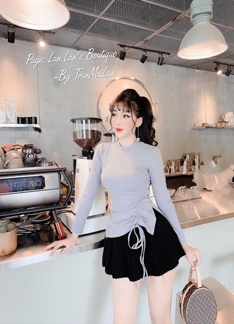 CHÂN VÁY XẾP LY NHỎ CẠP CAO MS12343 (M1- 1)