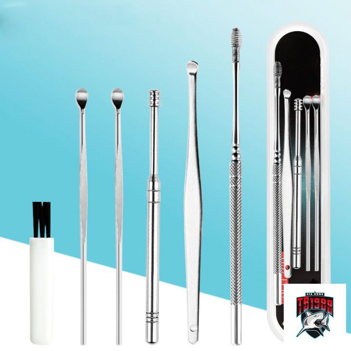 Dụng Cụ Lấy Ráy Tai 6 Món Trong 1 Thiết Kế Thông Minh, Tiện Lợi TB003