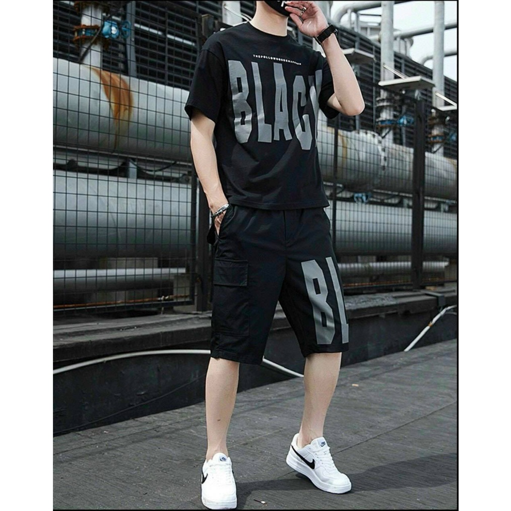 Set bộ đồ nam Quần áo thun mùa hè cao cấp hot nhât Phong cách Hàn Quốc mặc đẹp hot trend 2021