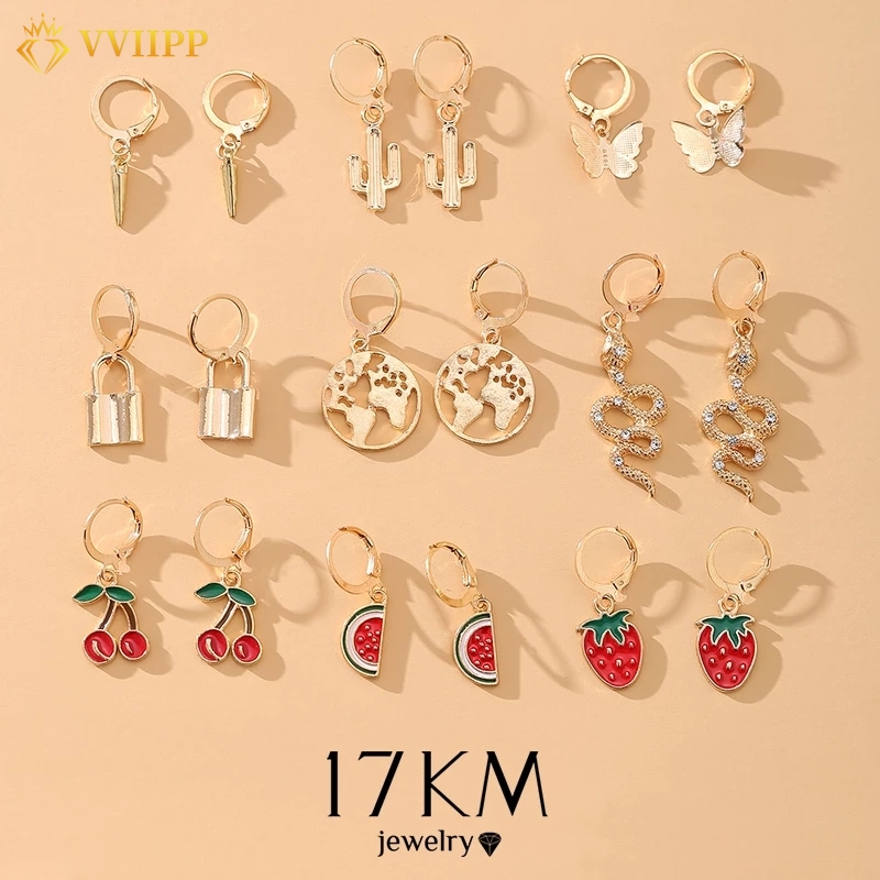 Hoa tai mạ vàng nhiều kiểu thời trang Hàn Quốc dành cho nữ