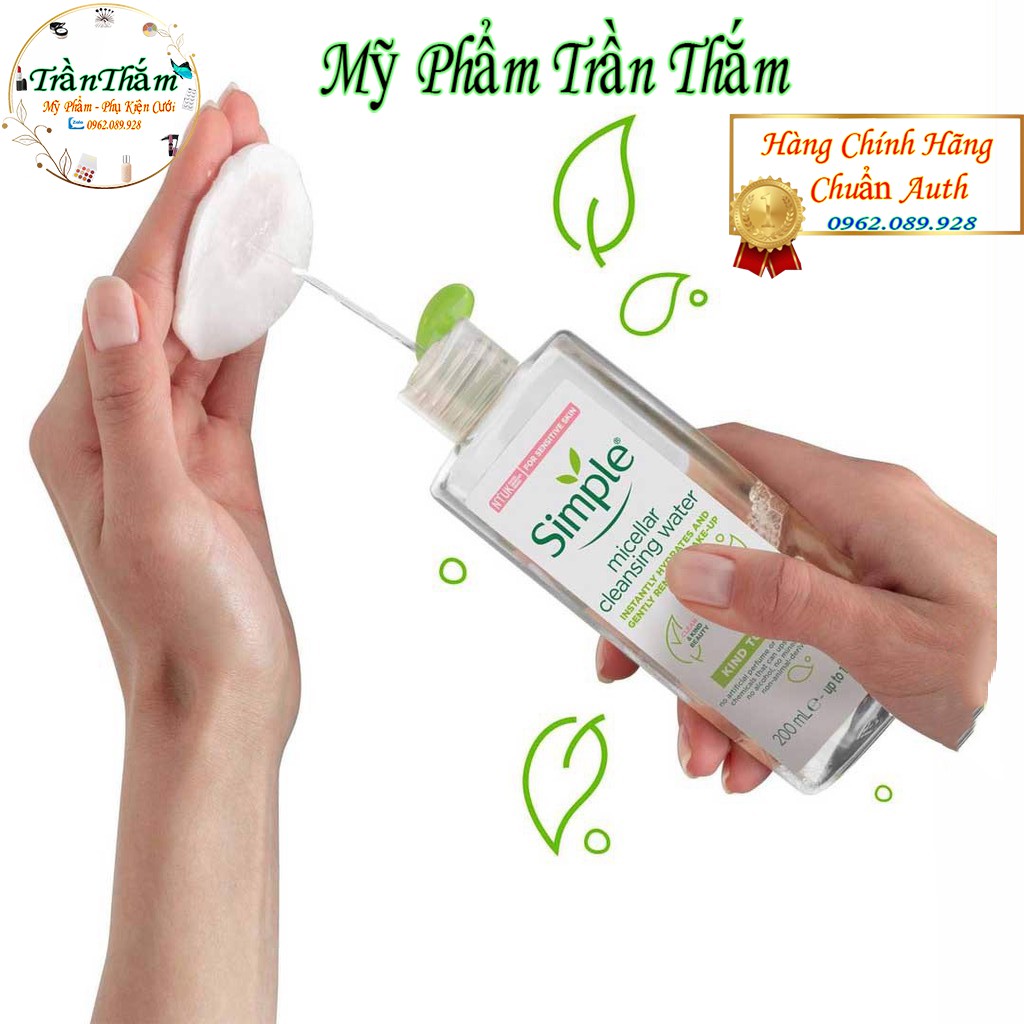 Nước Tẩy Trang Simple Micellar Cleansing Water